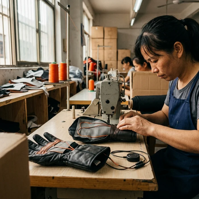 Custom motorcycle gloves