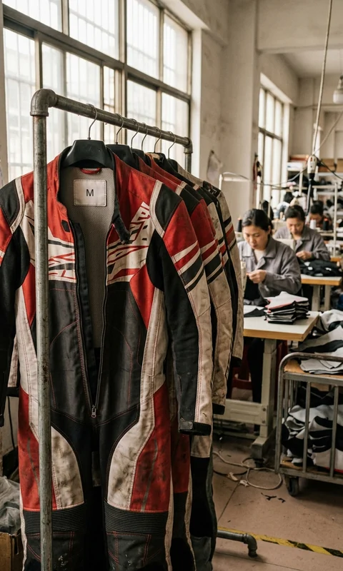 Rental kart suit size M on the rack