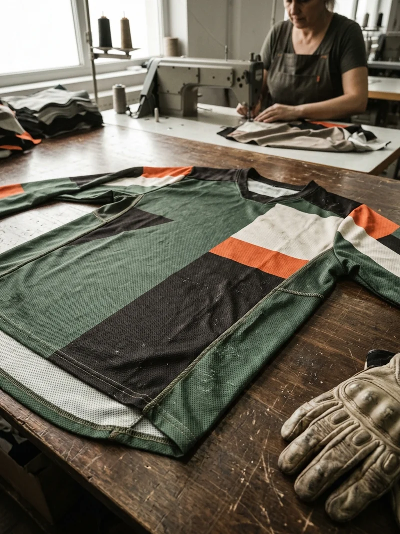 The jersey laid flat, where most buying decisions are wrongly made