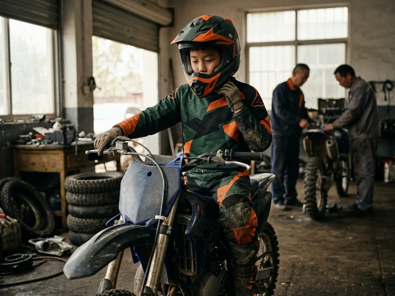 Matching youth motocross jersey and pant kit in team colors